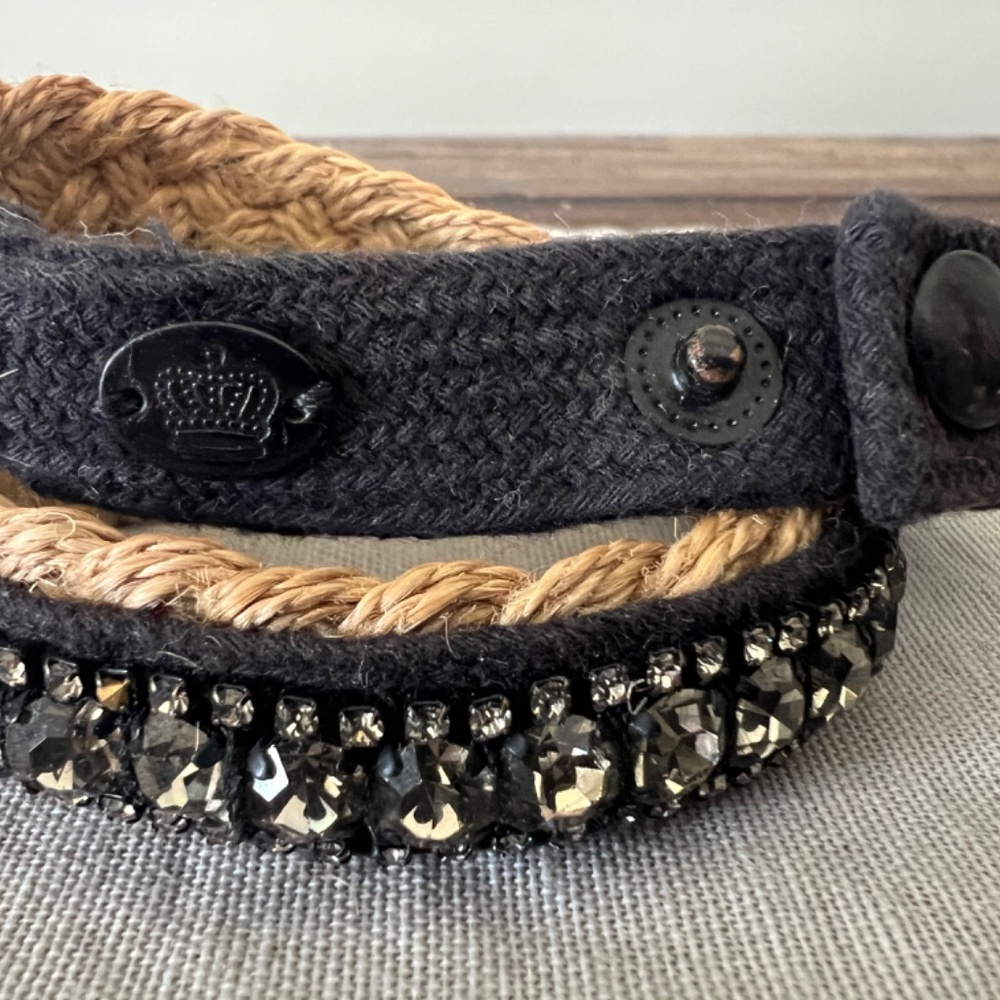 2-Juicy Couture Wrap Rhinestone Bracelets - Picture 8 of 15